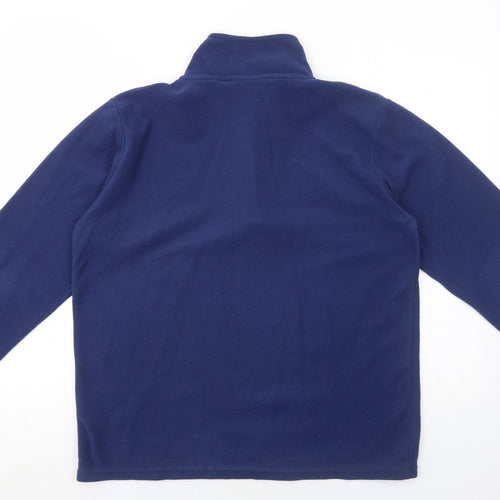 Freedom Trail Mens Blue Polyester Pullover Sweatshirt Size M