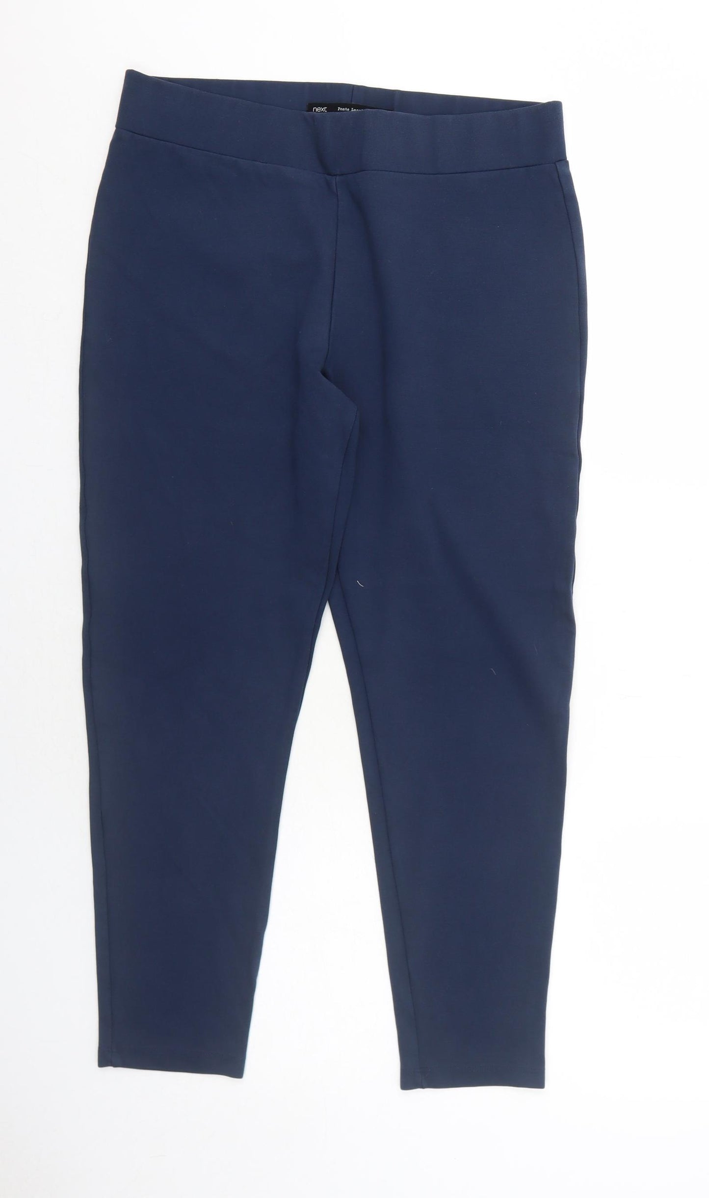 NEXT Womens Blue Viscose Carrot Leggings Size 16