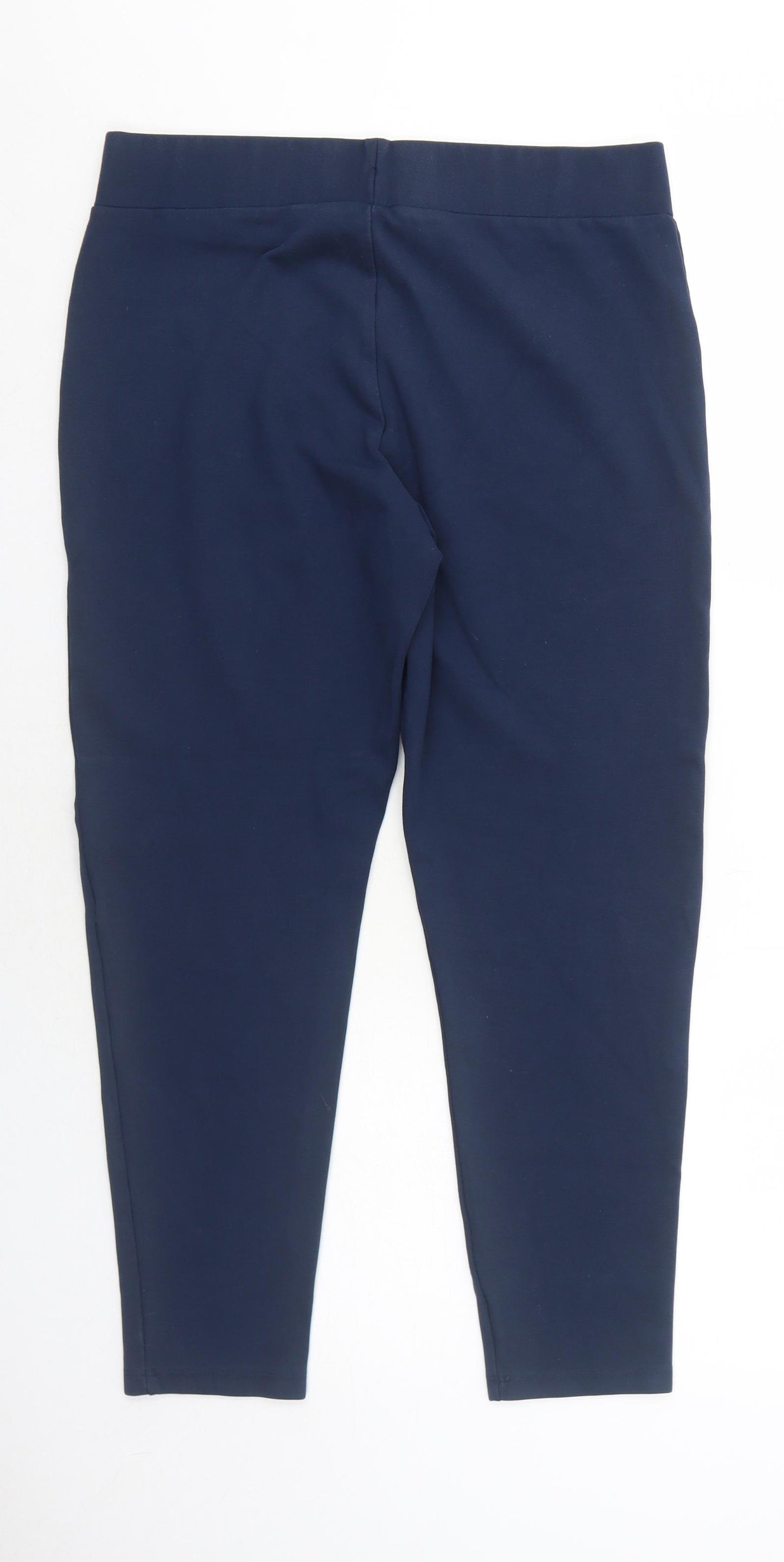 NEXT Womens Blue Viscose Carrot Leggings Size 16