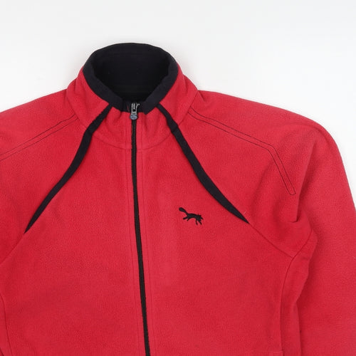 Outdoor Scene Womens Pink Jacket Size 12 Zip - Size 12-14