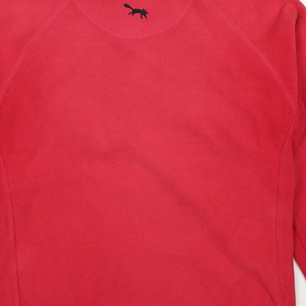 Outdoor Scene Womens Pink Jacket Size 12 Zip - Size 12-14