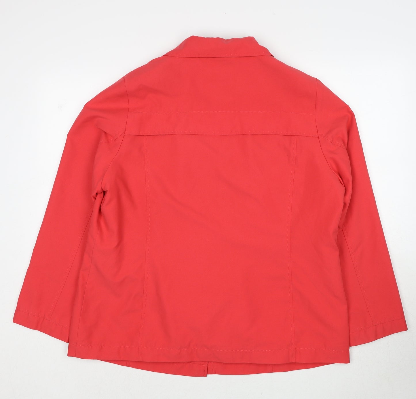 Marks and Spencer Womens Red Jacket Size 16 Button