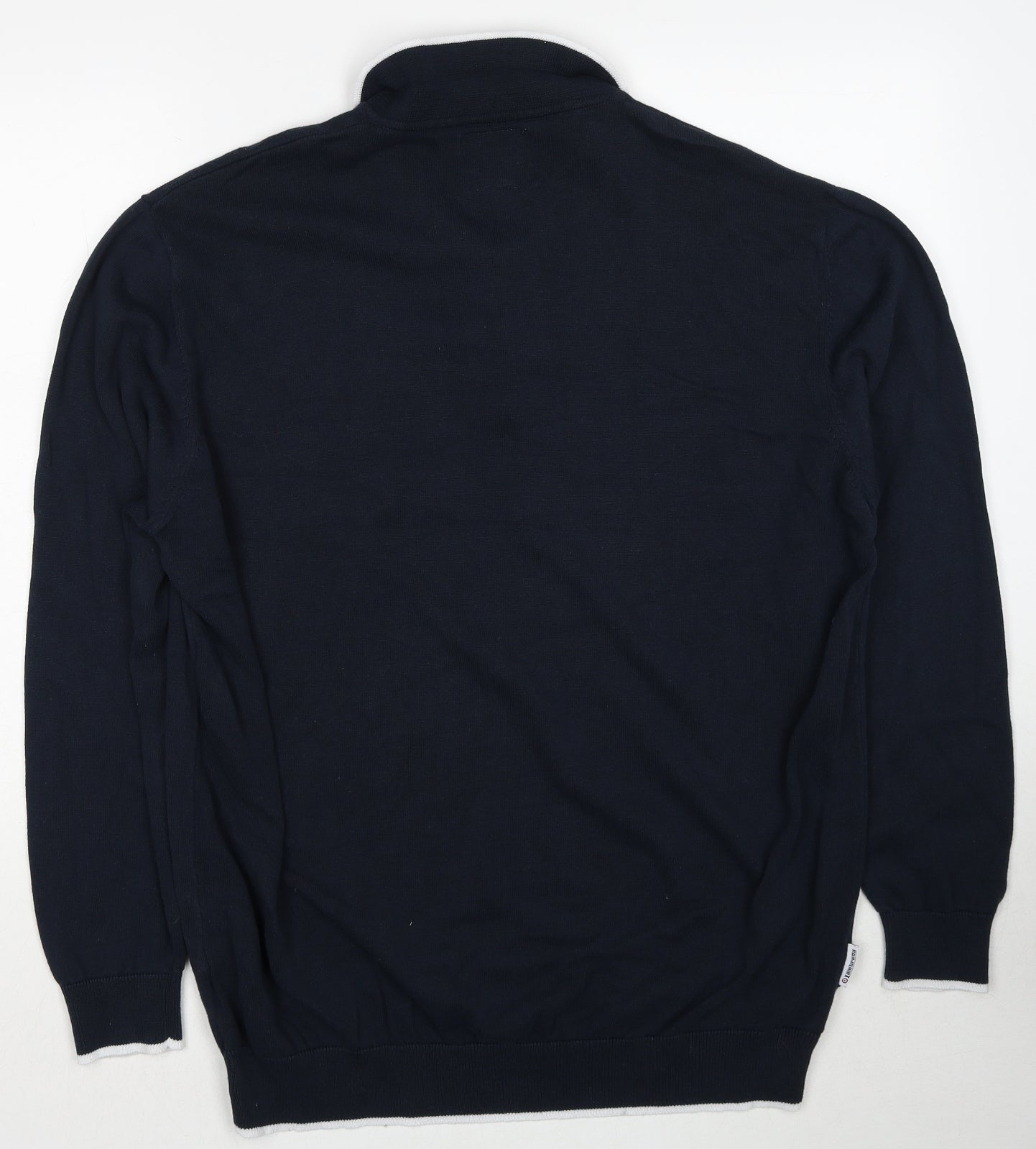 Lambretta Mens Blue Cotton Polo Size 2XL Collared Pullover