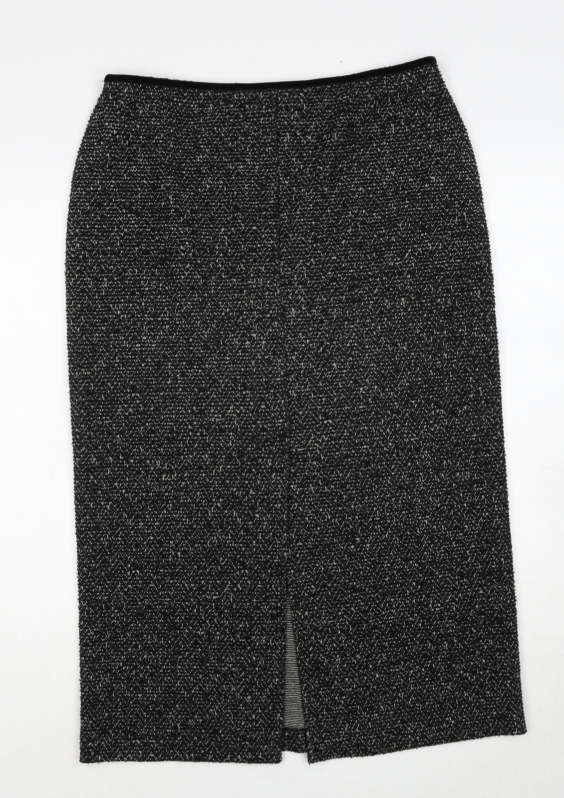 Marks and Spencer Womens Black Acrylic A-Line Skirt Size 12
