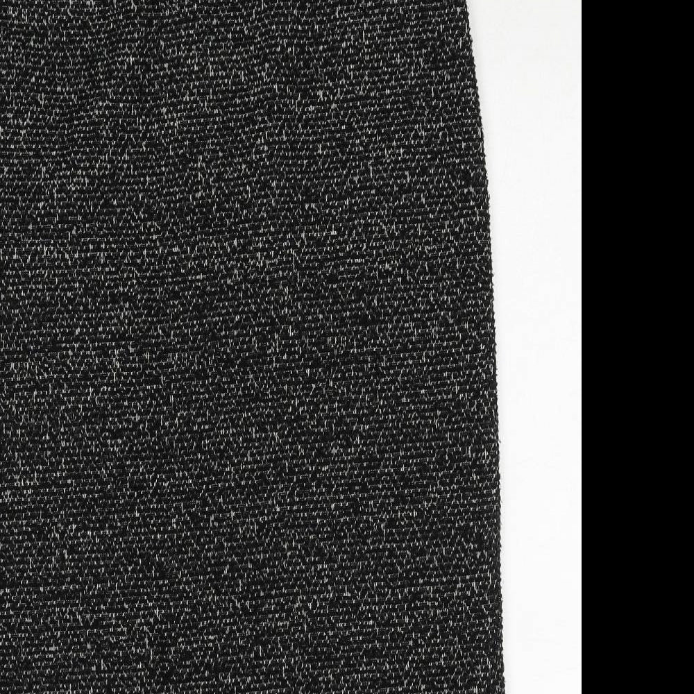 Marks and Spencer Womens Black Acrylic A-Line Skirt Size 12