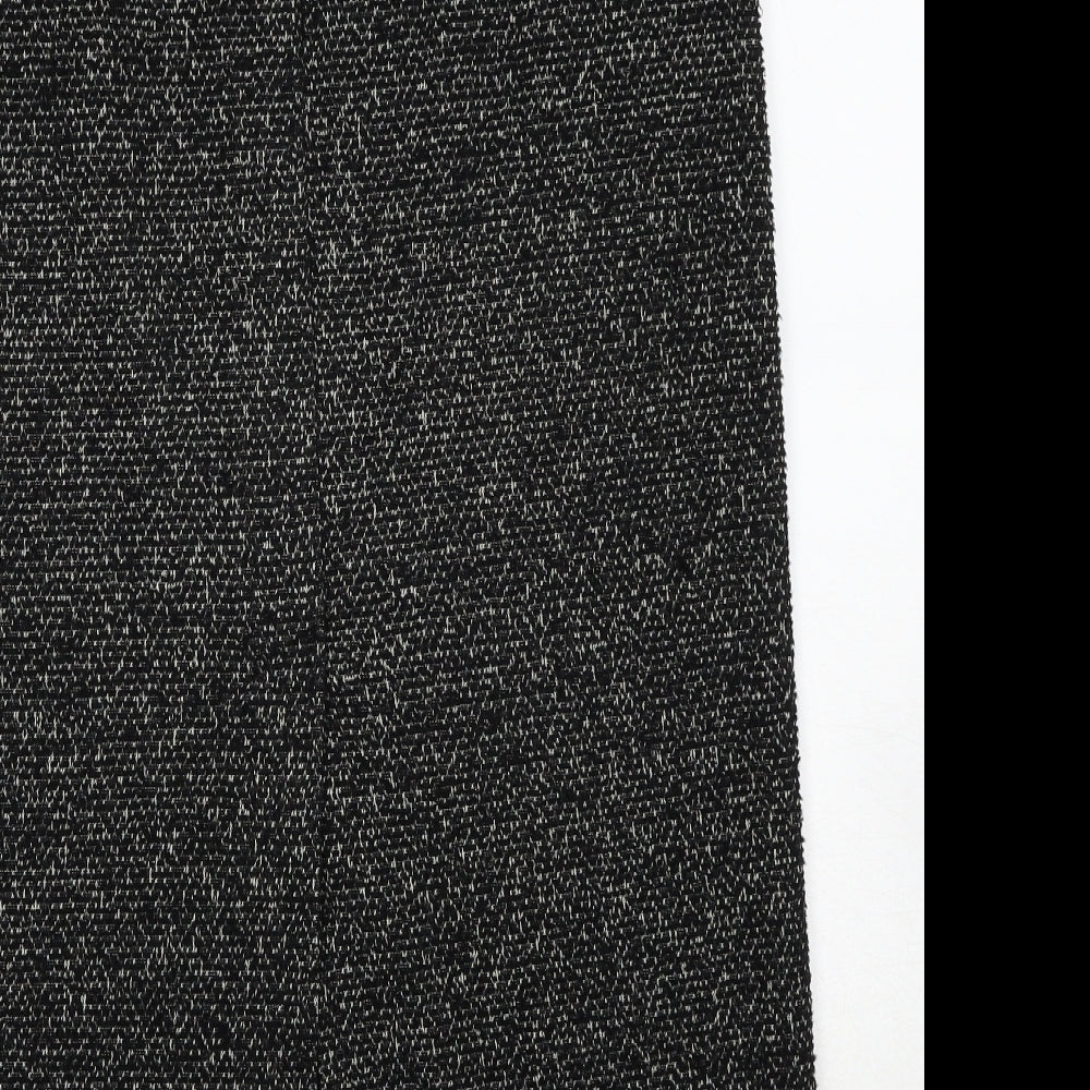 Marks and Spencer Womens Black Acrylic A-Line Skirt Size 12