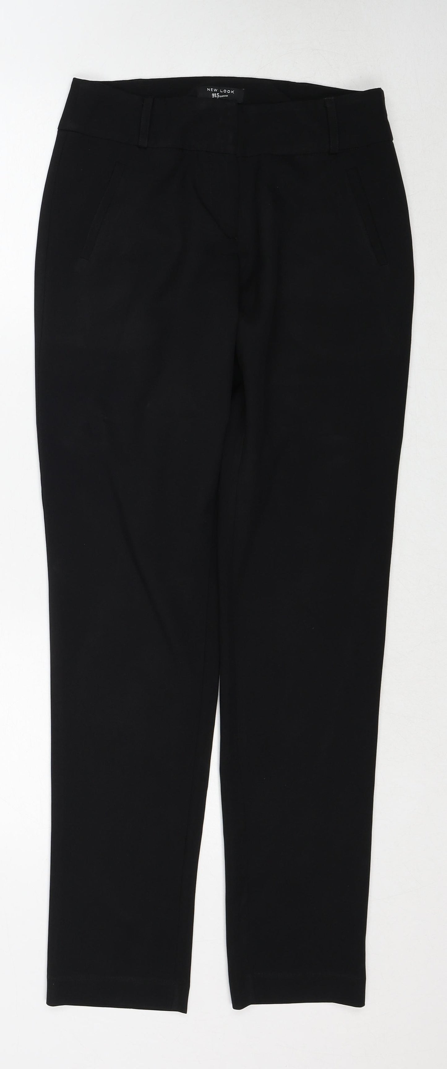 New Look Boys Black Polyester Dress Pants Trousers Size 14 Years Regular Zip
