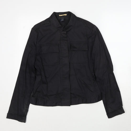 Gap Womens Black Jacket Size M Button