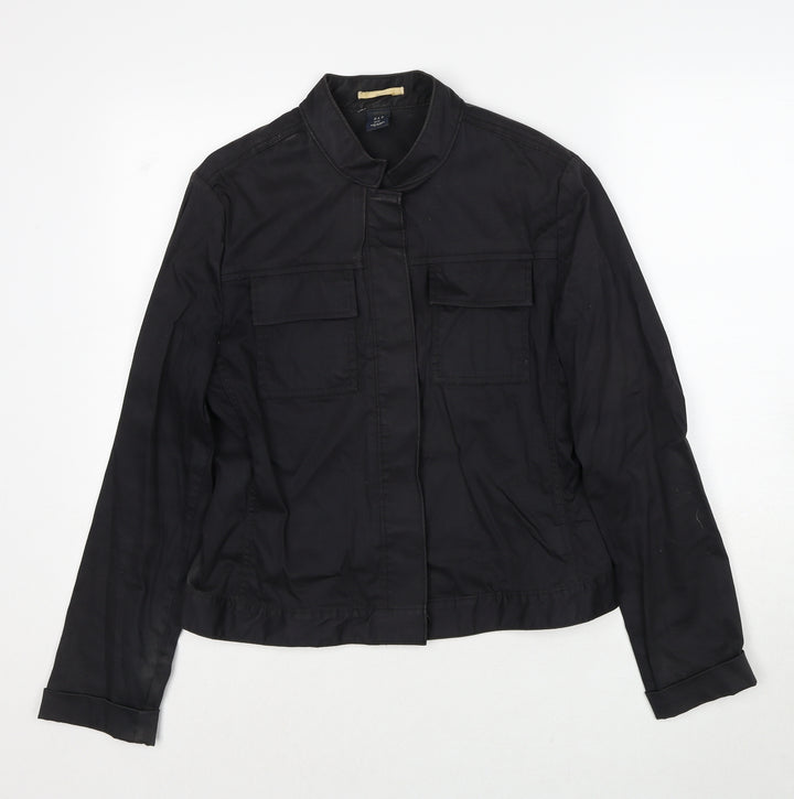 Gap Womens Black Jacket Size M Button