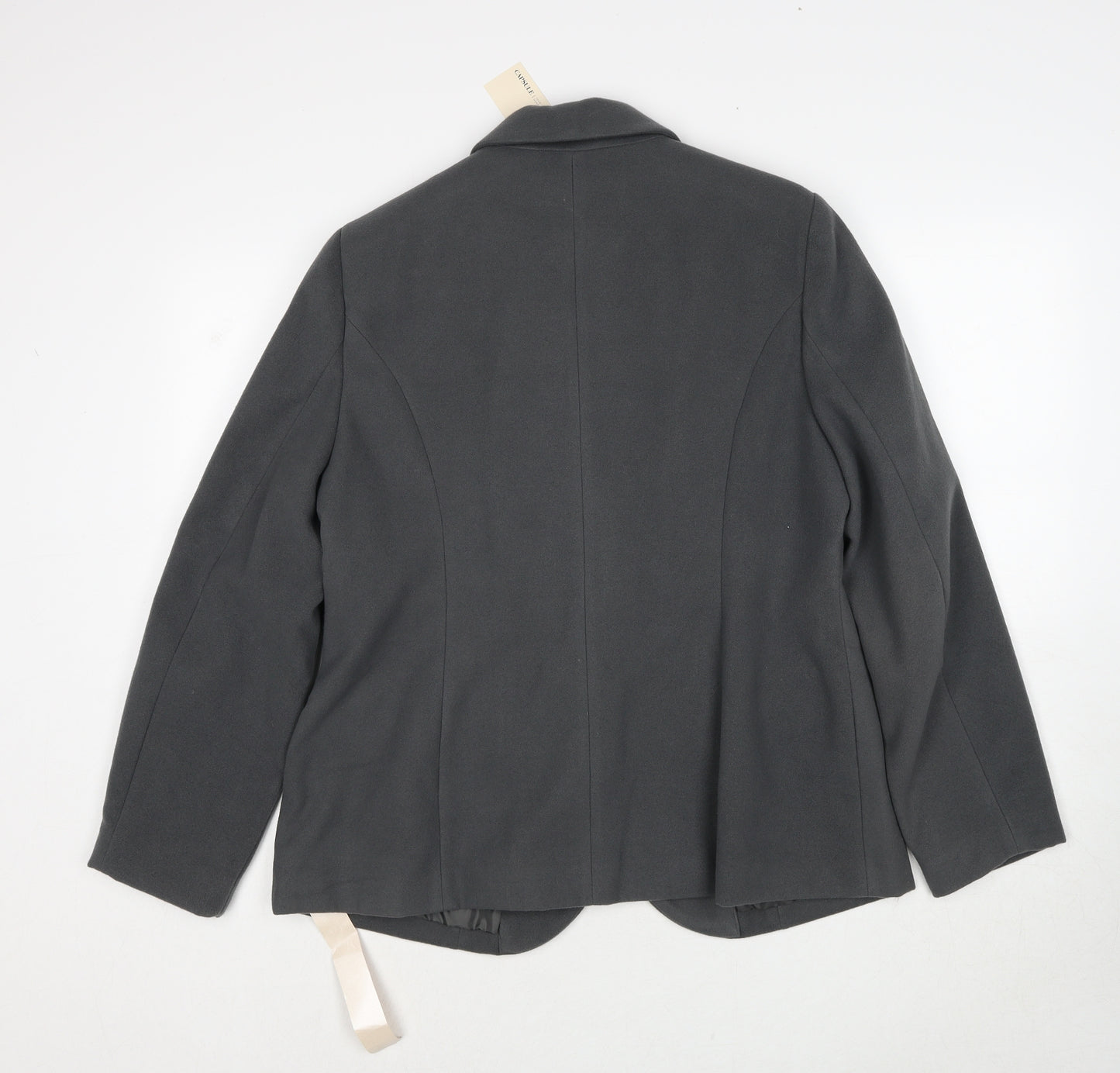 Capsule Womens Grey Polyester Jacket Blazer Size 14