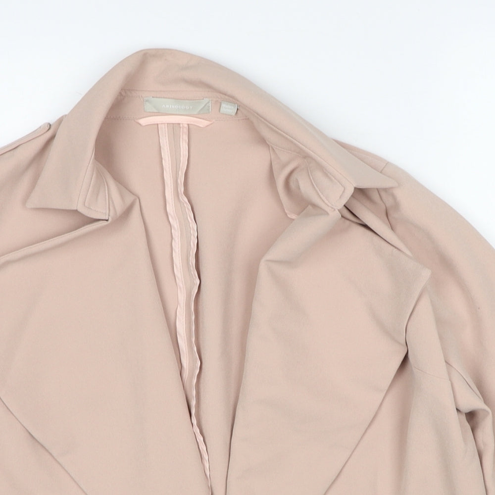 Anthology Womens Pink Jacket Blazer Size 14 Snap