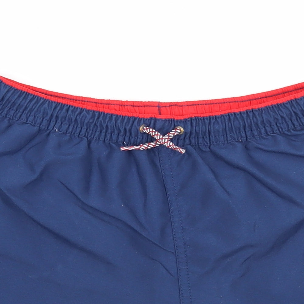 Zara Boys Blue Polyester Sweat Shorts Size 11-12 Years Regular Drawstring - Swim Shorts