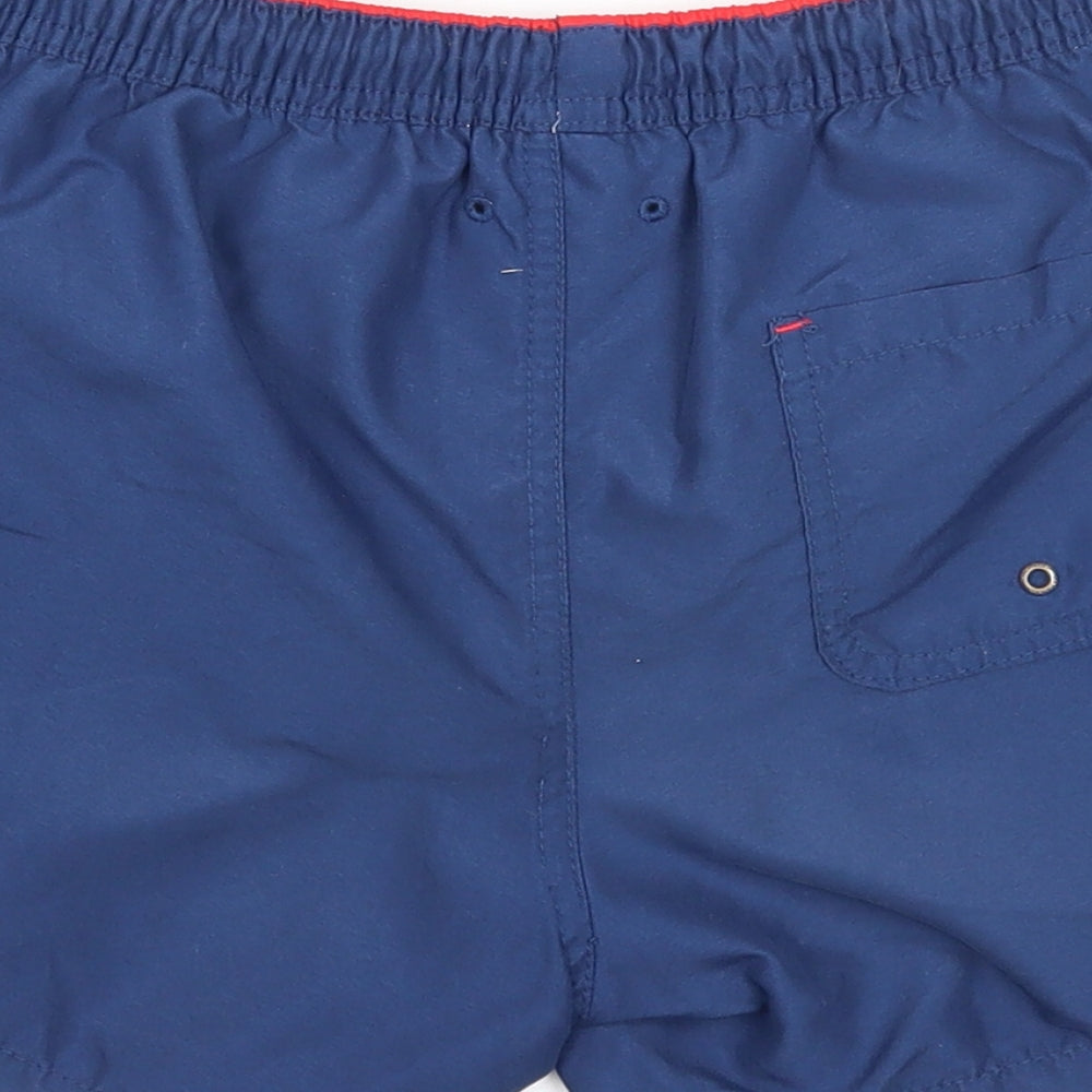 Zara Boys Blue Polyester Sweat Shorts Size 11-12 Years Regular Drawstring - Swim Shorts