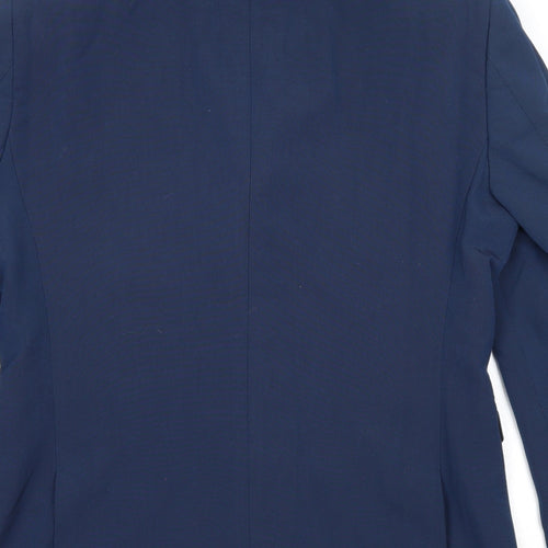 NEXT Mens Blue Polyester Jacket Suit Jacket Size 38 Regular