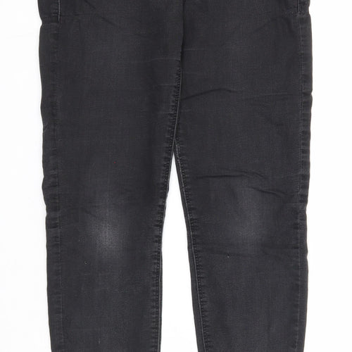 Dorothy Perkins Womens Black Cotton Skinny Jeans Size 8 Regular Zip