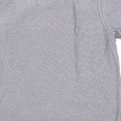 Adams Boys Grey Cotton Basic T-Shirt Size 4 Years Round Neck Pullover - Established 33