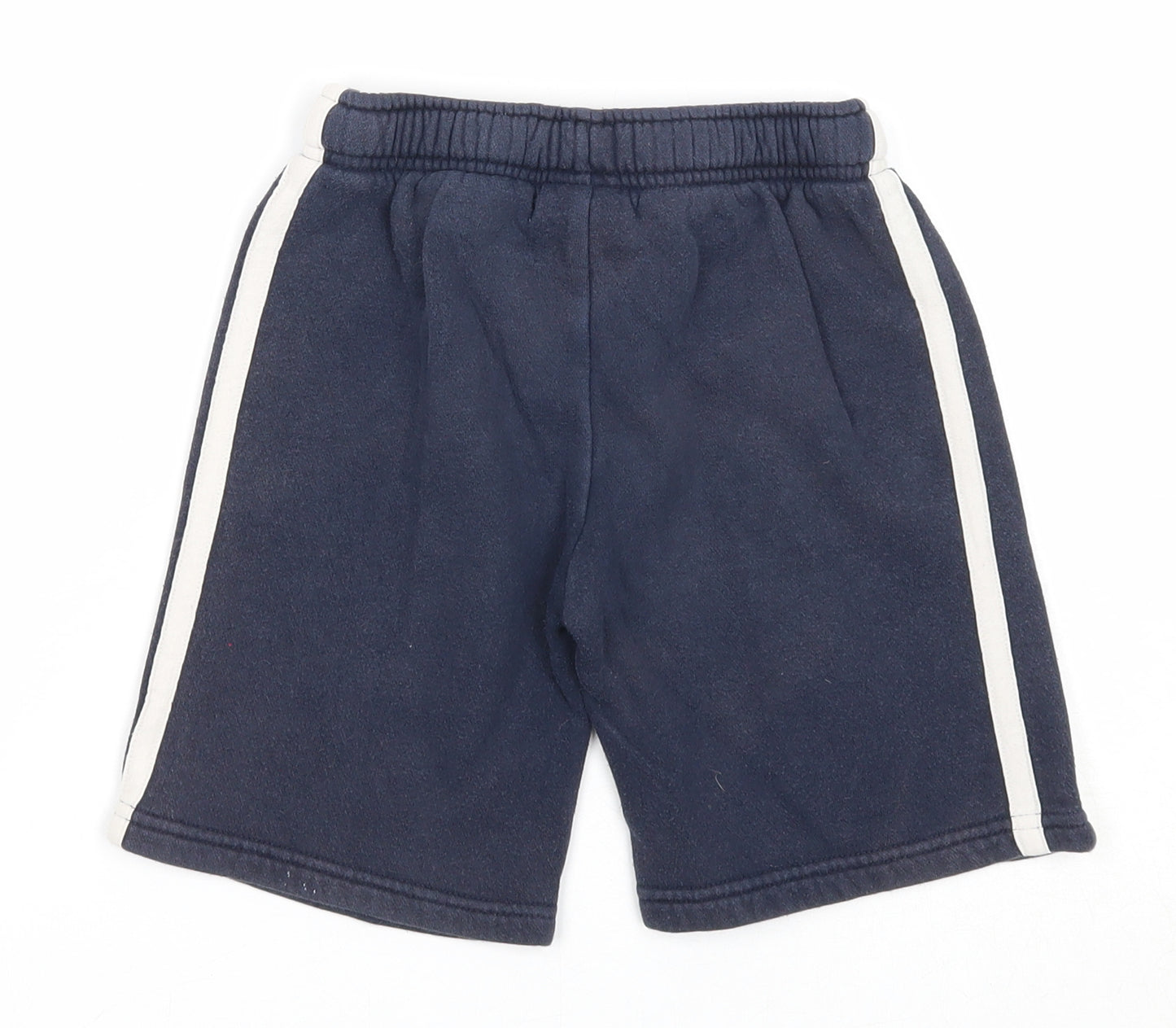 NEXT Boys Blue Cotton Sweat Shorts Size 4 Years Regular Drawstring