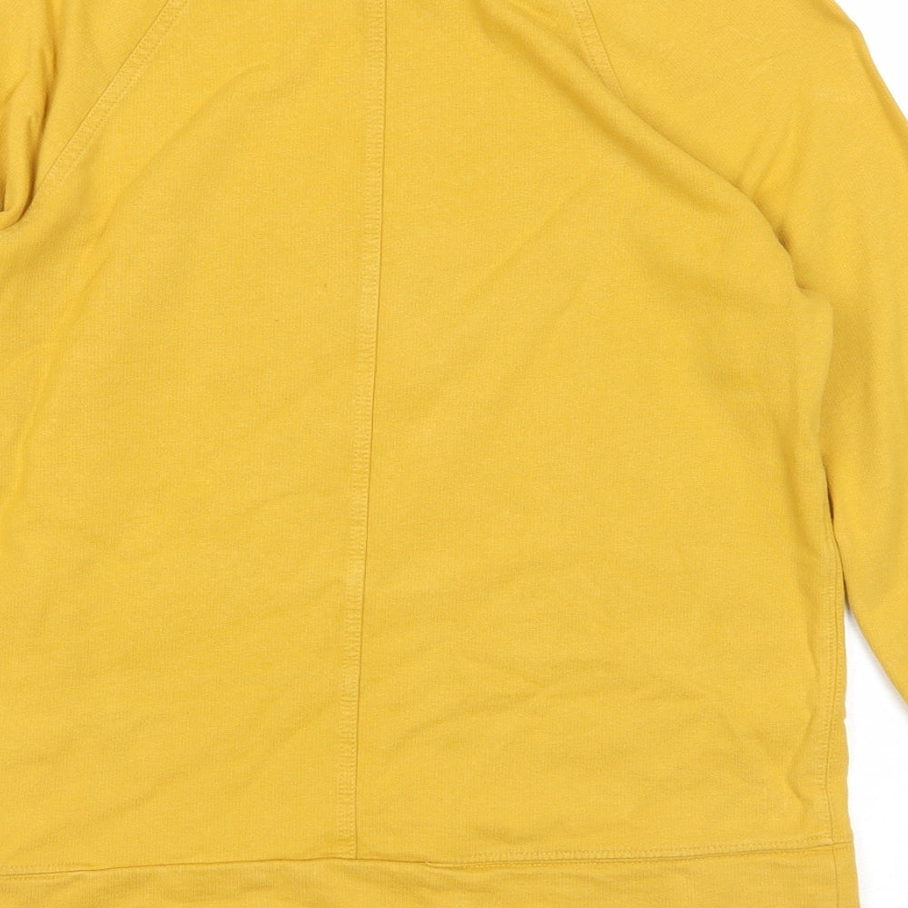 NEXT Womens Yellow Cotton Pullover Sweatshirt Size 6 Pullover