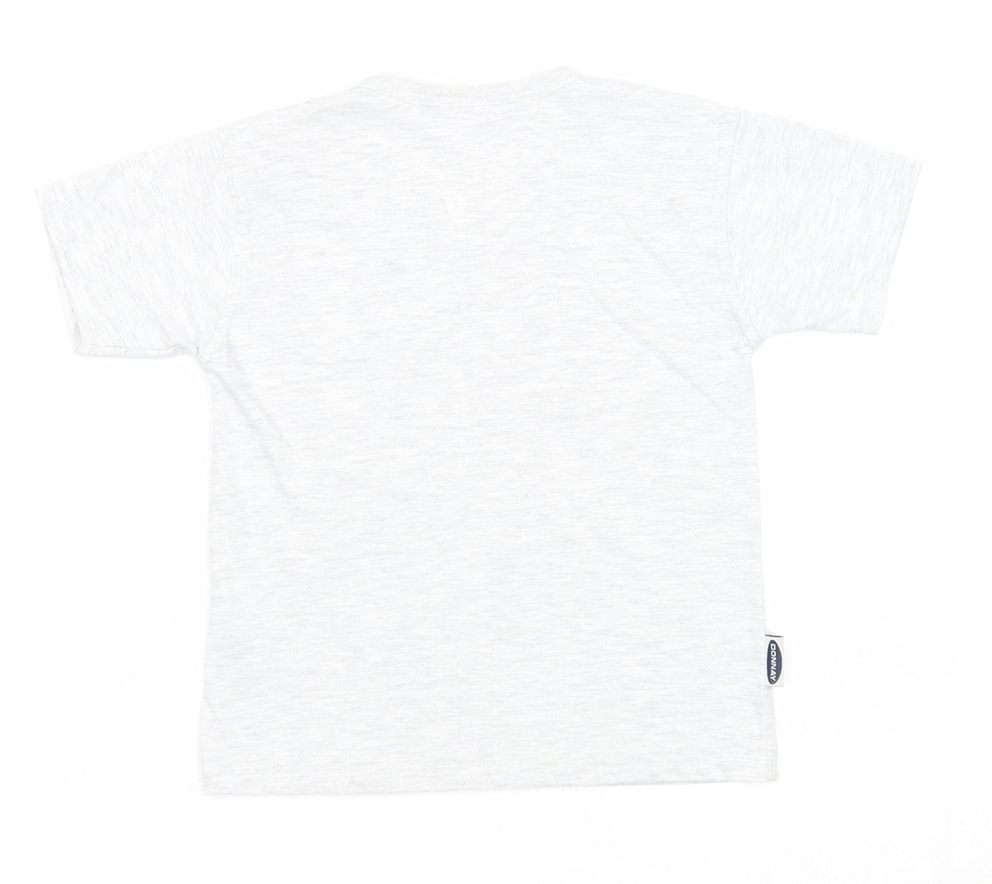 Donnay Boys Grey Polyester Basic T-Shirt Size 5-6 Years V-Neck Pullover