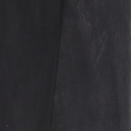 S.insay Womens Black Cotton Straight Jeans Size 12 Regular Zip