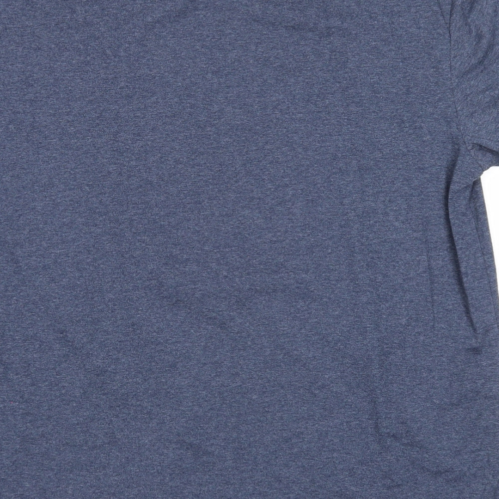 New Look Mens Blue Polyester T-Shirt Size M Round Neck - Harts 62