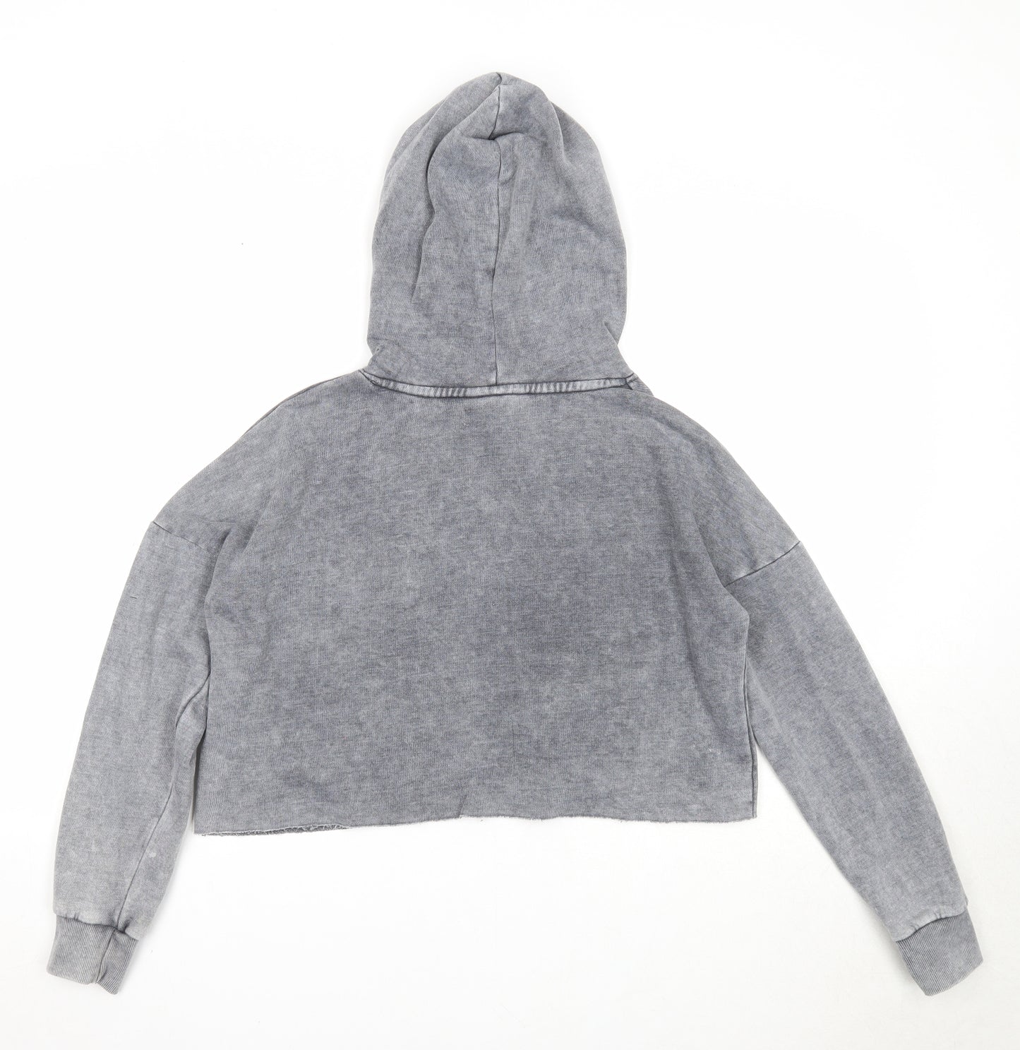 New Look Girls Grey Cotton Pullover Hoodie Size 12-13 Years Pullover - Bored Already