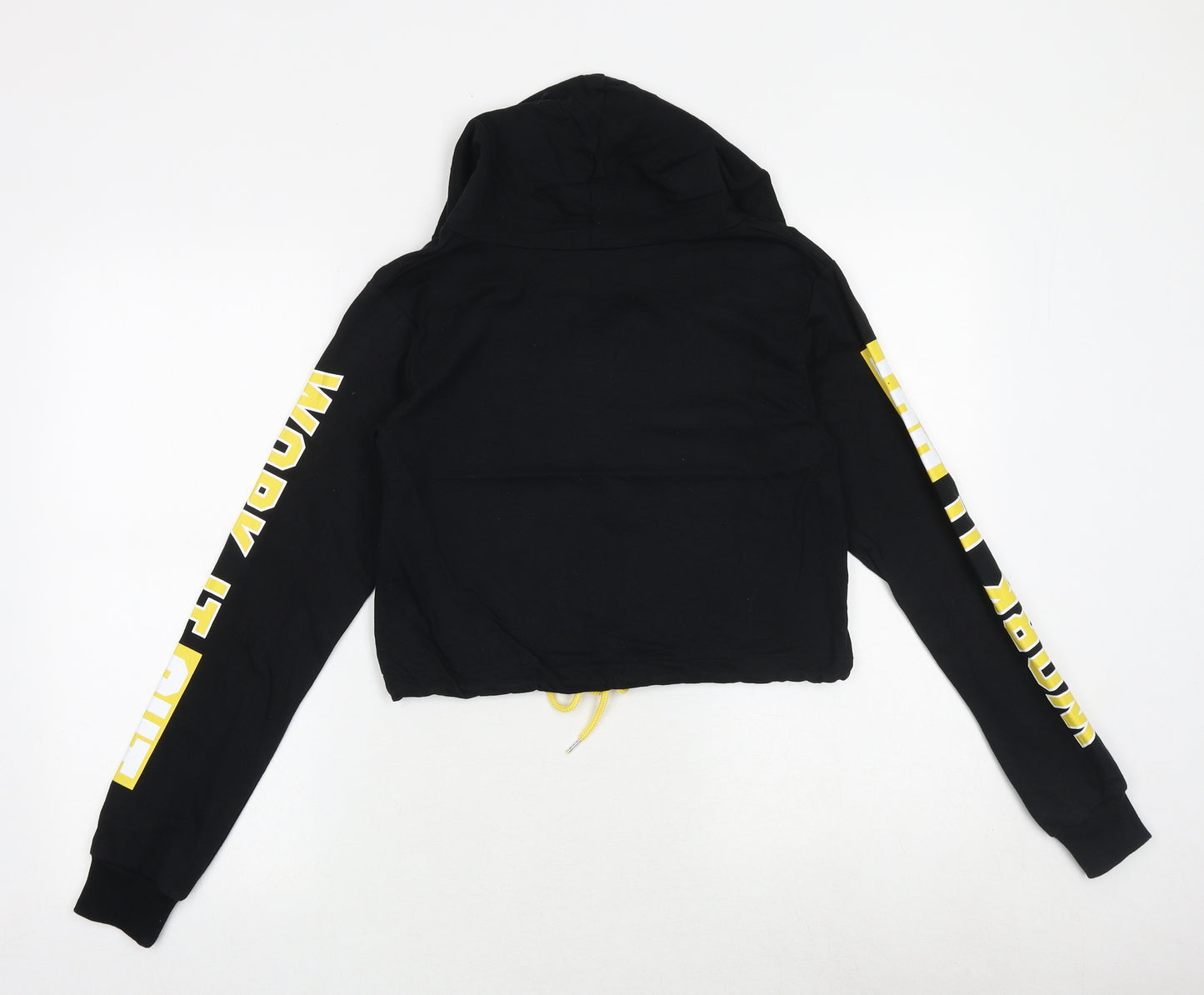 Select Womens Black Cotton Pullover Hoodie Size 6 Pullover - Work It Out