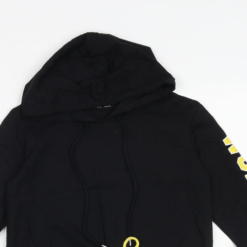 Select Womens Black Cotton Pullover Hoodie Size 6 Pullover - Work It Out