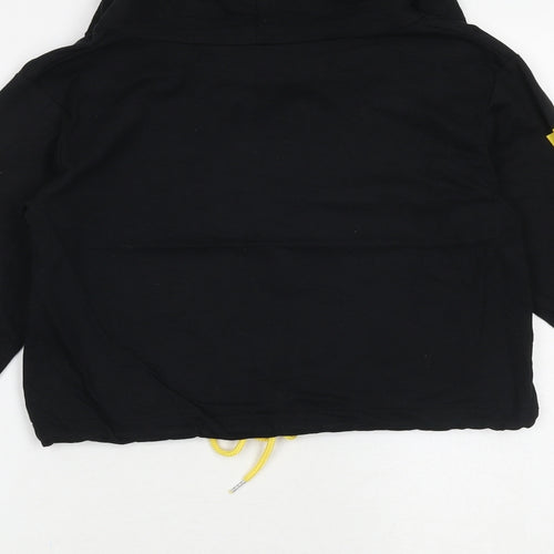 Select Womens Black Cotton Pullover Hoodie Size 6 Pullover - Work It Out