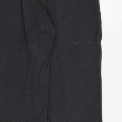 Marks and Spencer Womens Grey Viscose Trousers Size 10 Regular Zip