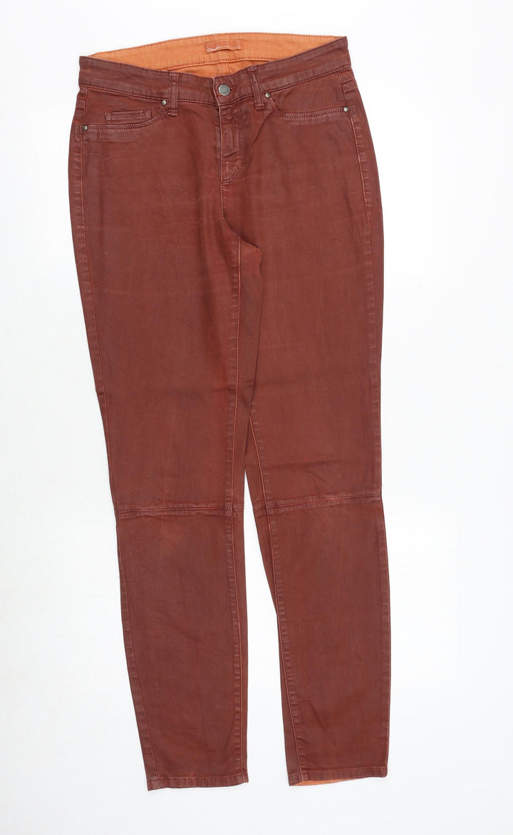 cambia Womens Orange Polyester Straight Jeans Size 30 in Regular Zip