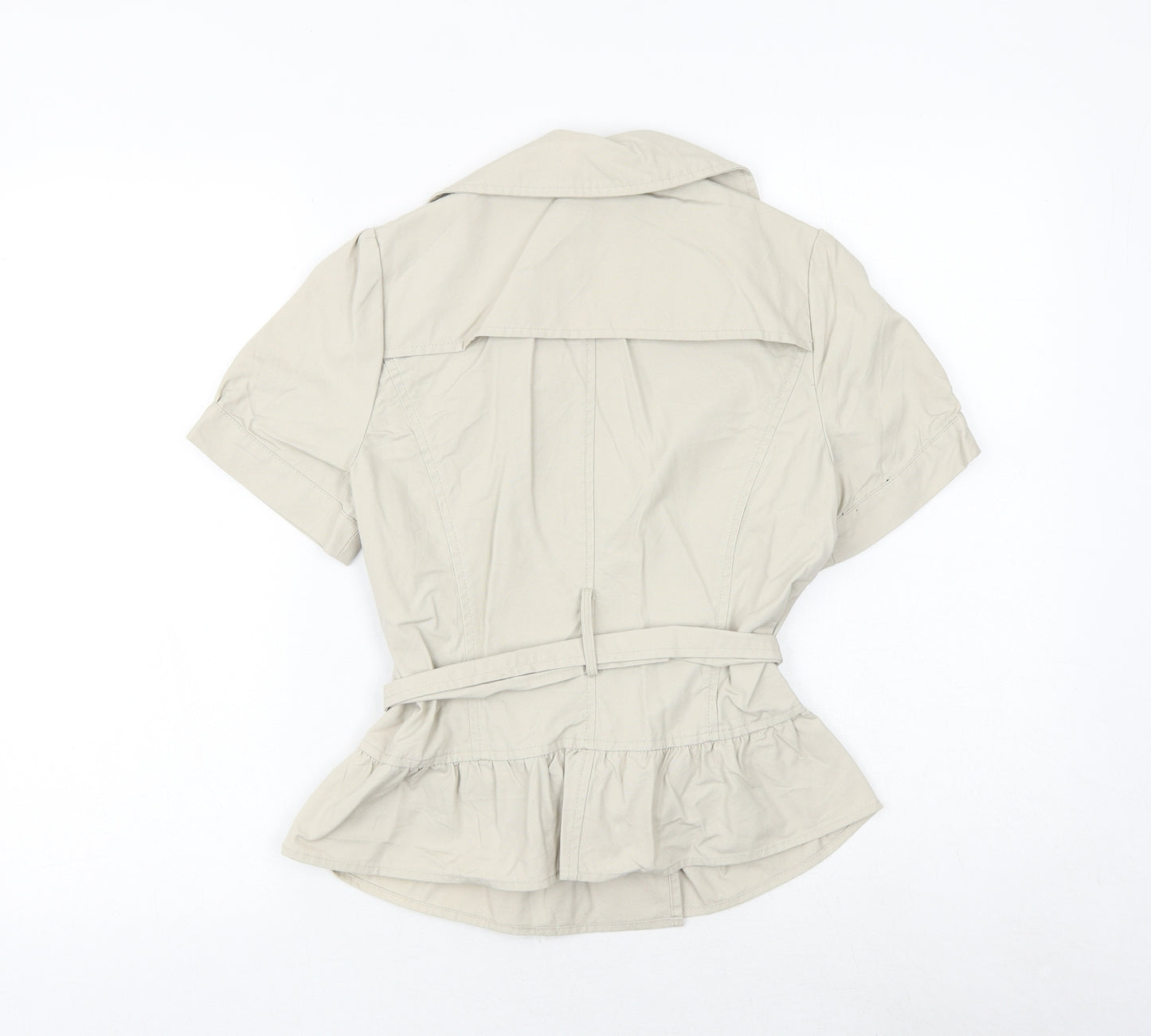 Debenhams Womens Beige Jacket Size 10 Button