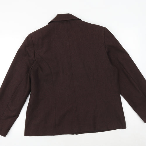 EWM Womens Brown Jacket Size 16 Zip