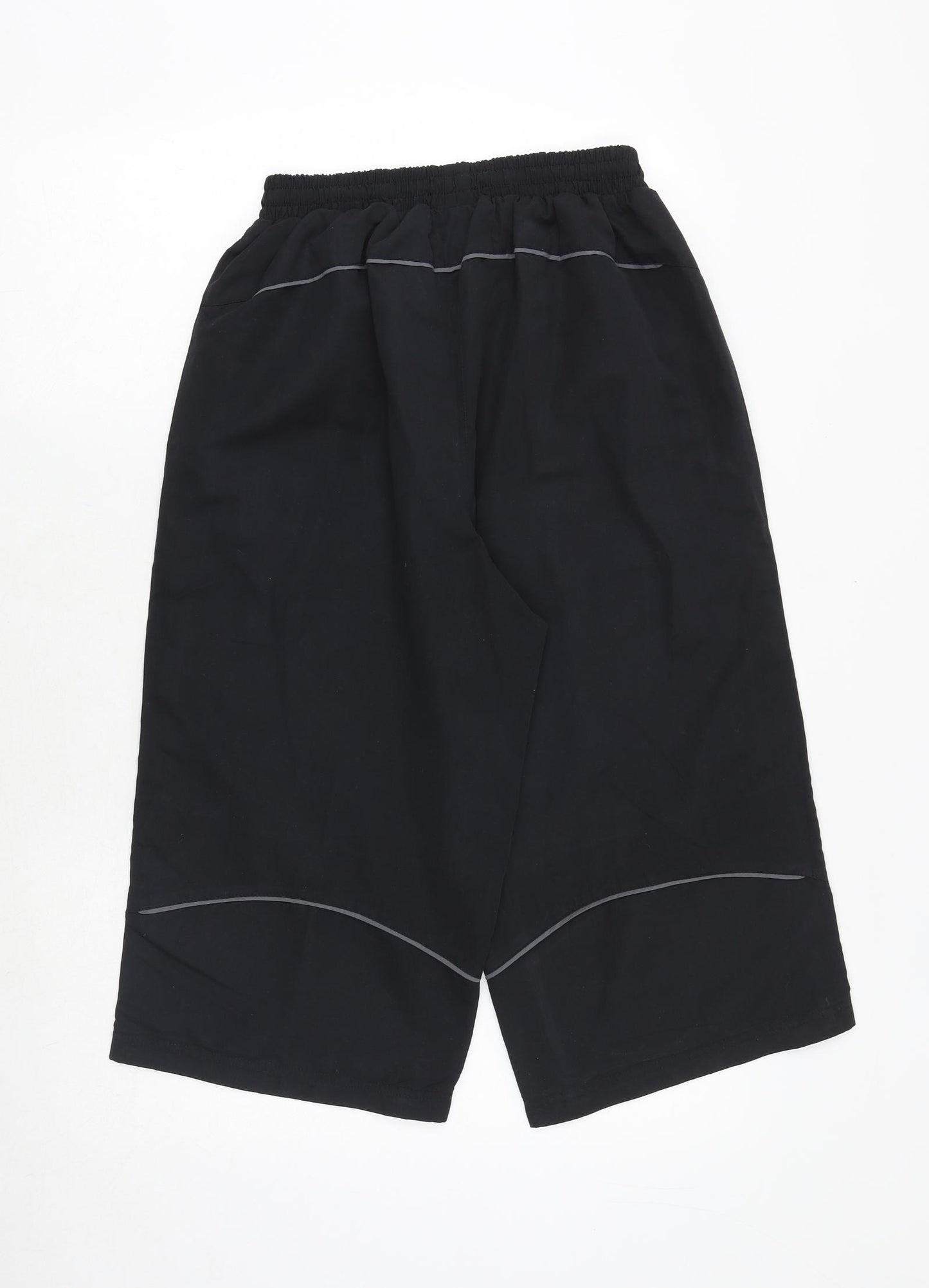 Slazenger Mens Black Polyester Sweat Shorts Size M Regular Drawstring