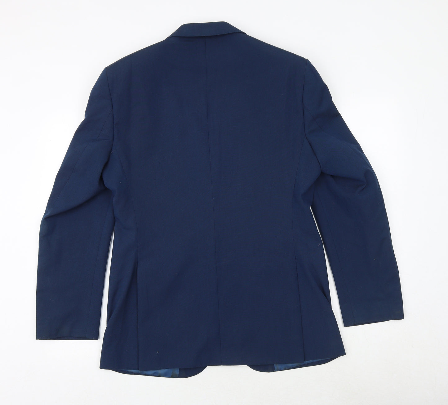 Marks and Spencer Mens Blue Polyester Jacket Suit Jacket Size 38 Regular