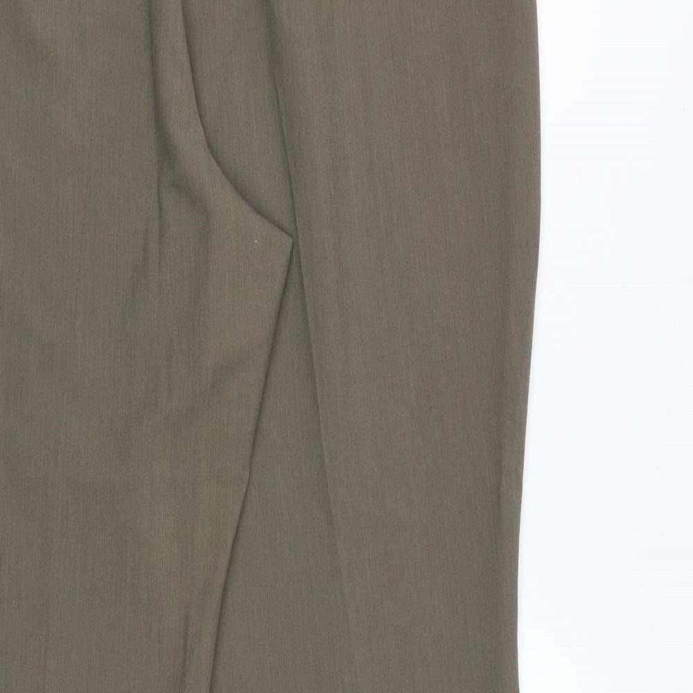 Bonmarché Womens Green Viscose Trousers Size 20 Regular