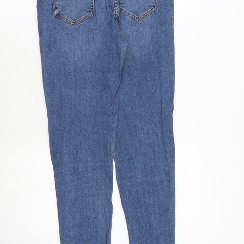 Amisu Womens Blue Polyester Skinny Jeans Size 6 Regular Zip