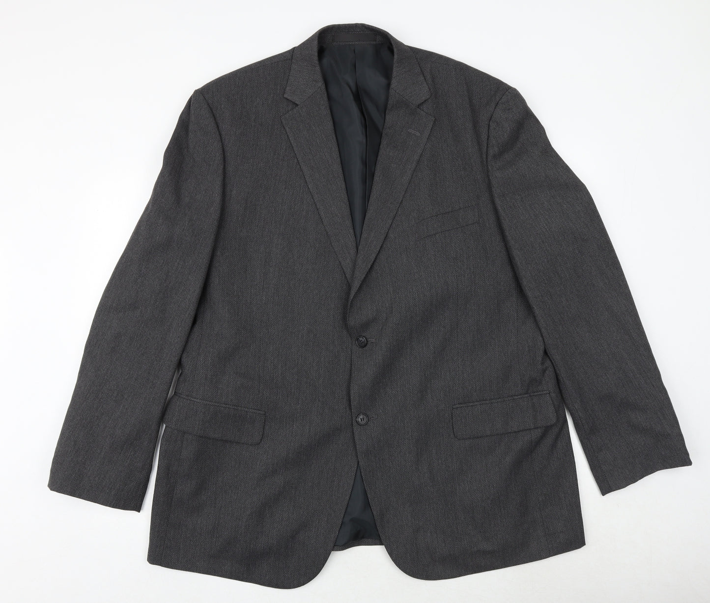 Marks and Spencer Mens Grey Polyester Jacket Suit Jacket Size 46 Regular