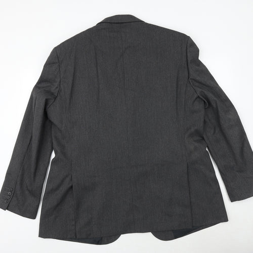 Marks and Spencer Mens Grey Polyester Jacket Suit Jacket Size 46 Regular