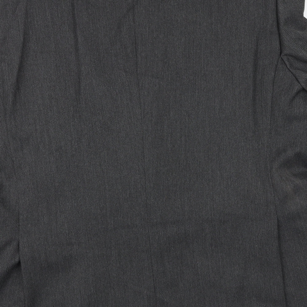 Marks and Spencer Mens Grey Polyester Jacket Suit Jacket Size 46 Regular