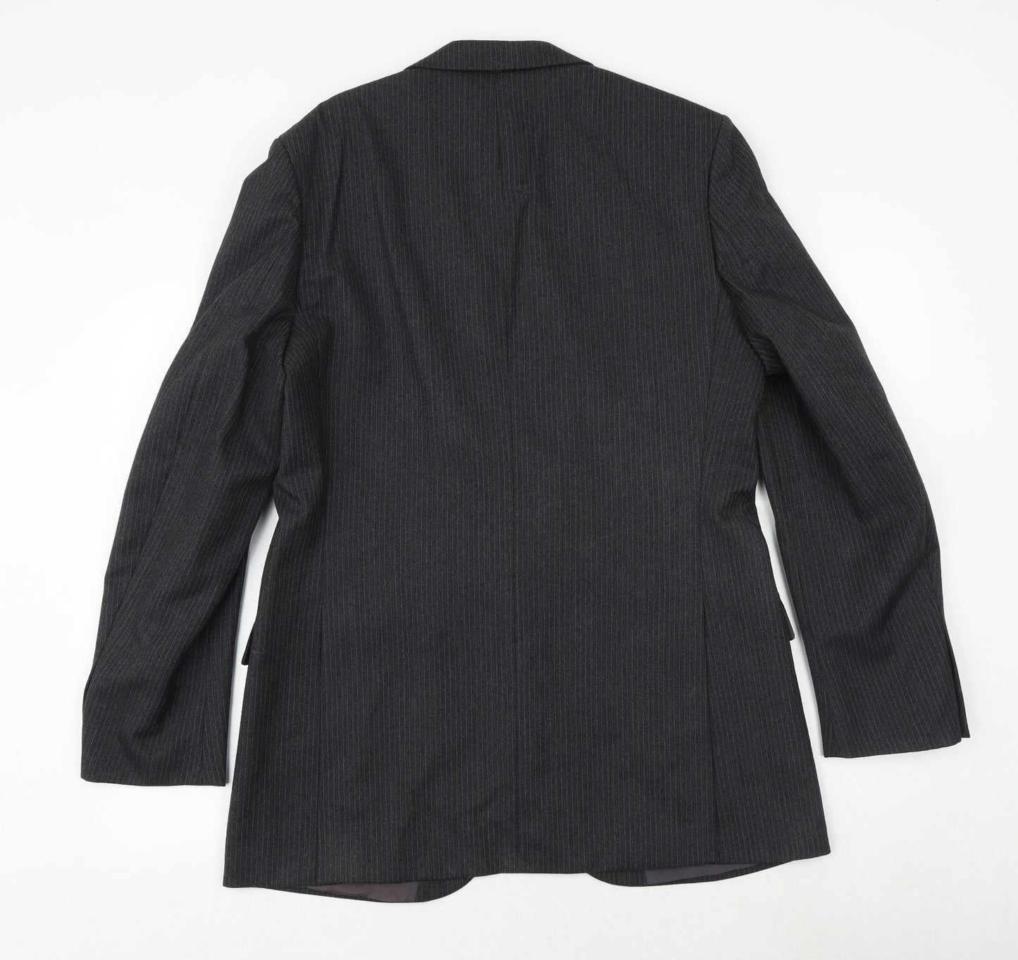 St Michael Mens Black Polyester Jacket Suit Jacket Size 42 Regular