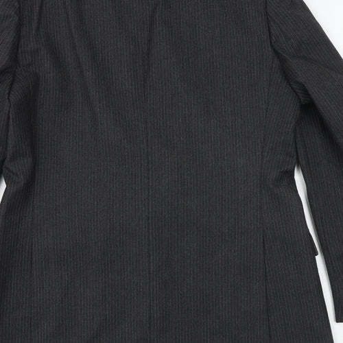 St Michael Mens Black Polyester Jacket Suit Jacket Size 42 Regular