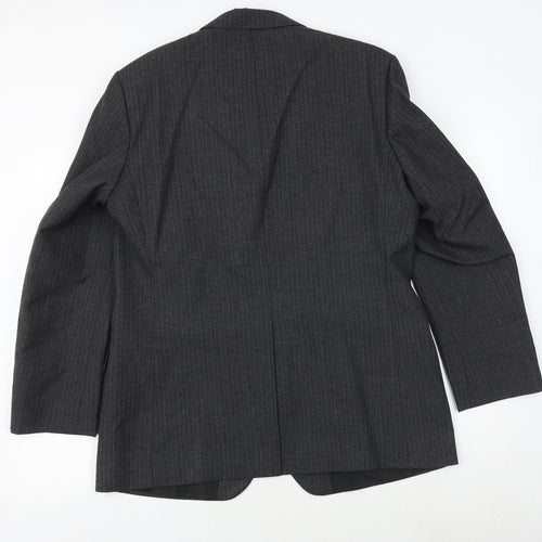 St Michael Mens Grey Polyester Jacket Suit Jacket Size 42 Regular