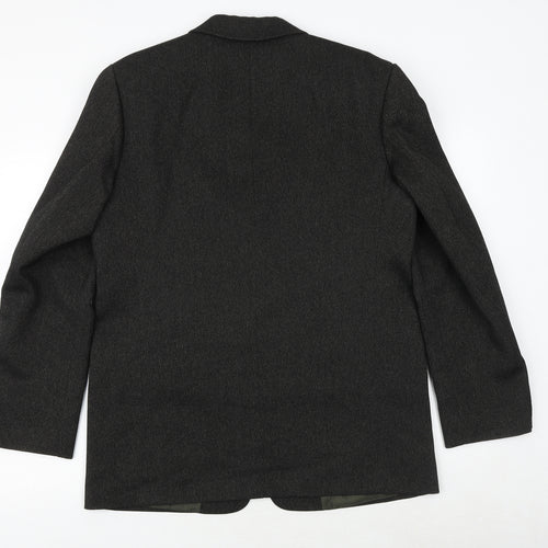 style gizgi Mens Black Polyester Jacket Suit Jacket Size 42 Regular