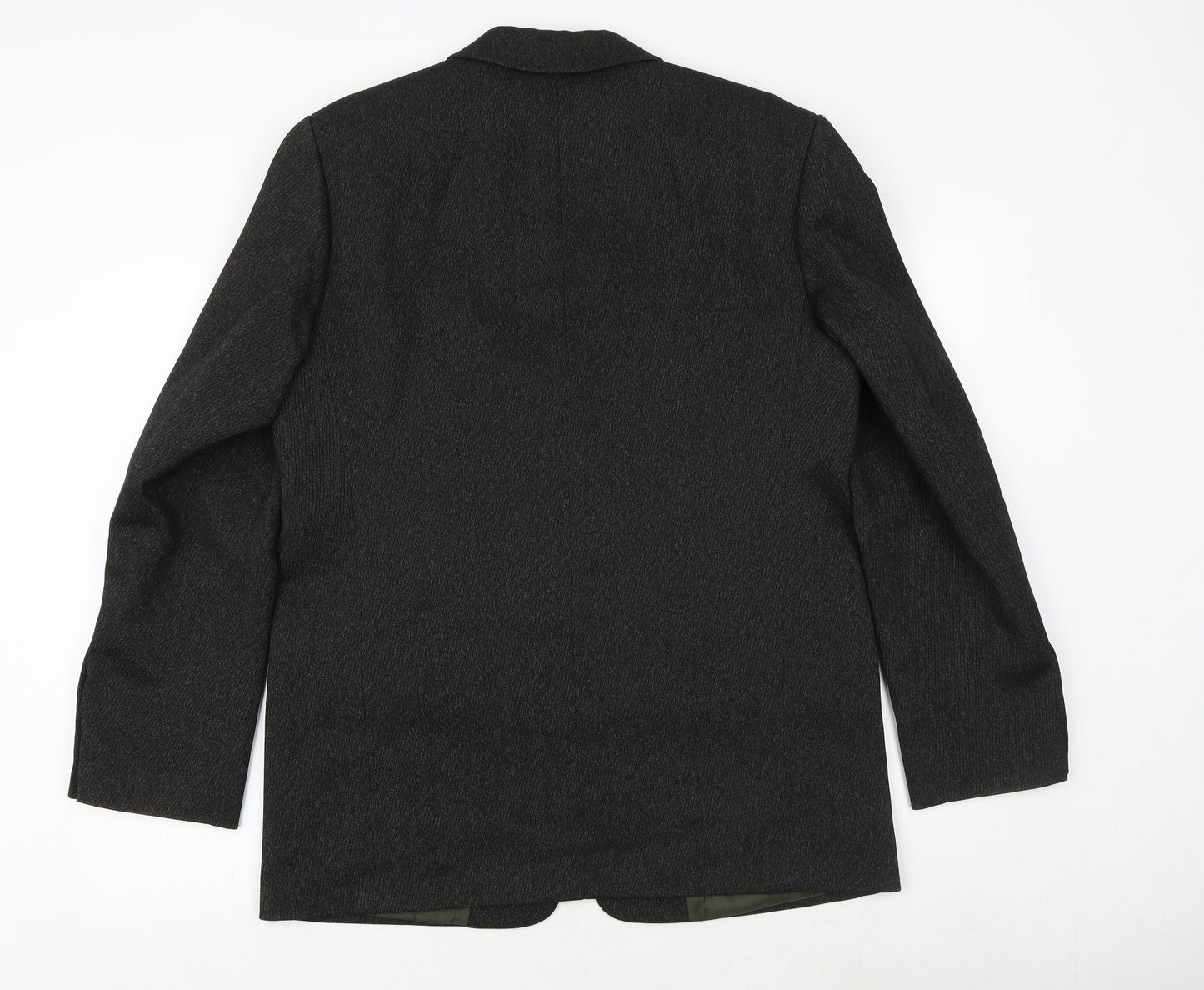 style gizgi Mens Black Polyester Jacket Suit Jacket Size 42 Regular