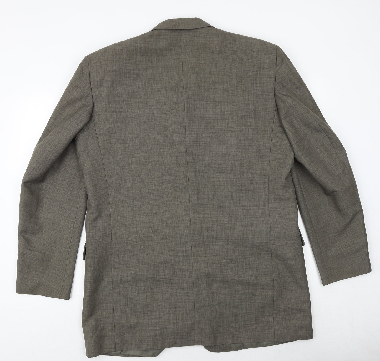 ALBERTO Mens Brown Polyester Jacket Suit Jacket Size 44 Regular