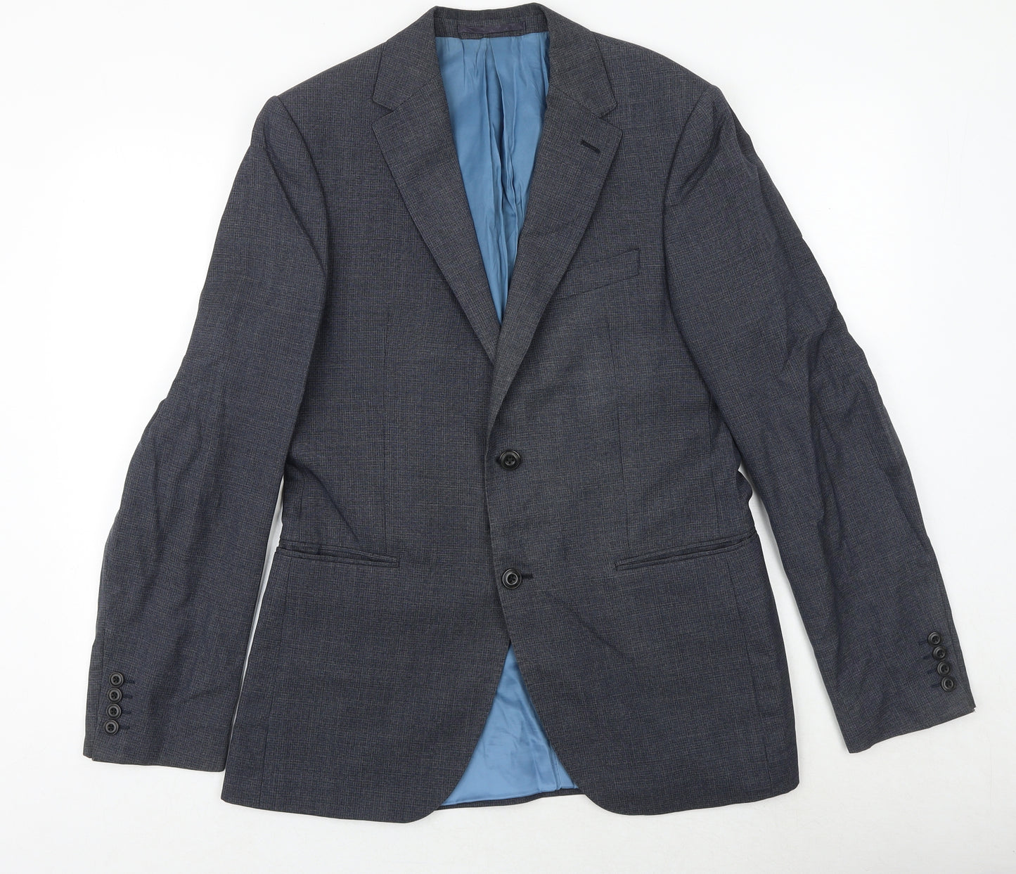 Marks and Spencer Mens Grey Wool Jacket Suit Jacket Size 38 Regular