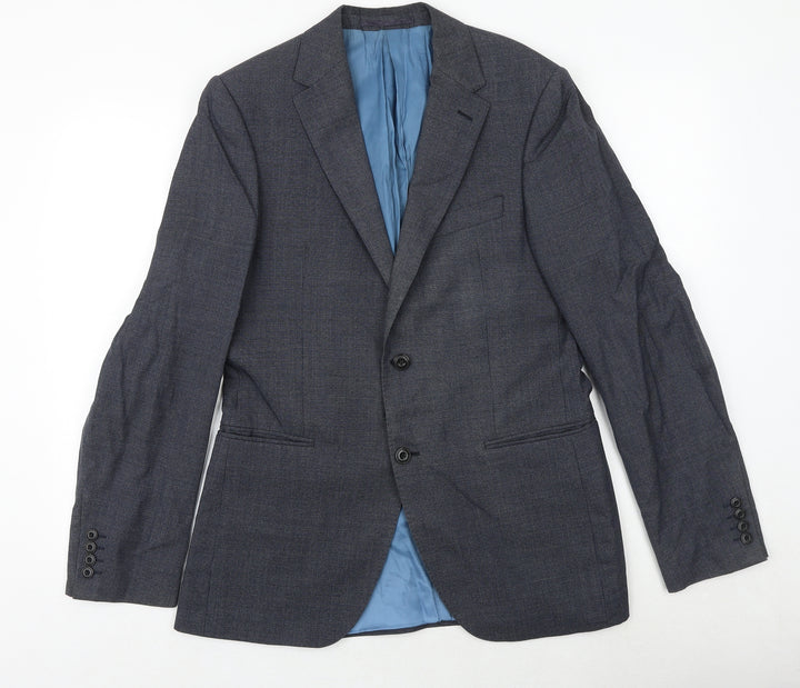 Marks and Spencer Mens Grey Wool Jacket Suit Jacket Size 38 Regular