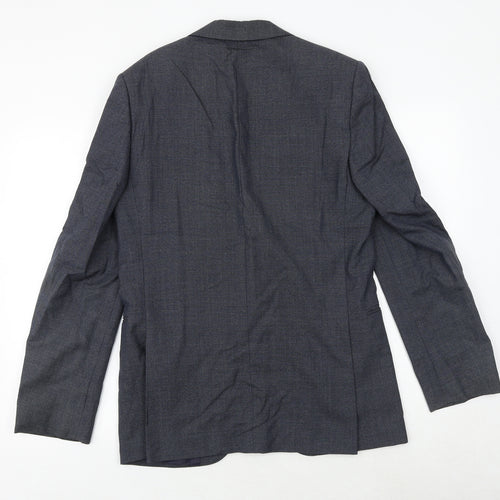 Marks and Spencer Mens Grey Wool Jacket Suit Jacket Size 38 Regular