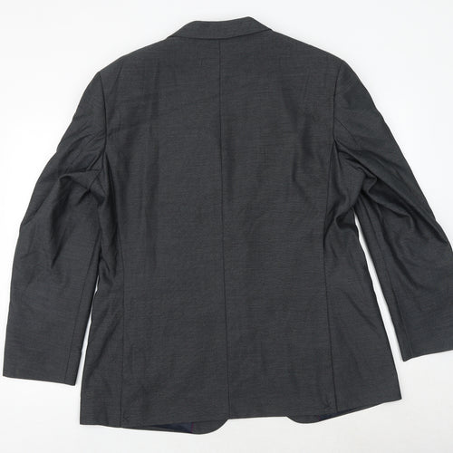 Taylor & Wright Mens Grey Polyester Jacket Suit Jacket Size 44 Regular